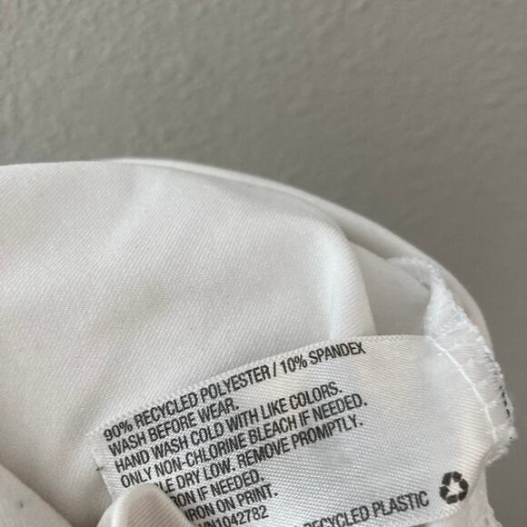 Cat & Jack Swim Like a Mermaid Long Sleeve Rashguard White Iridescent Small 6/6X - Picture 4 of 8